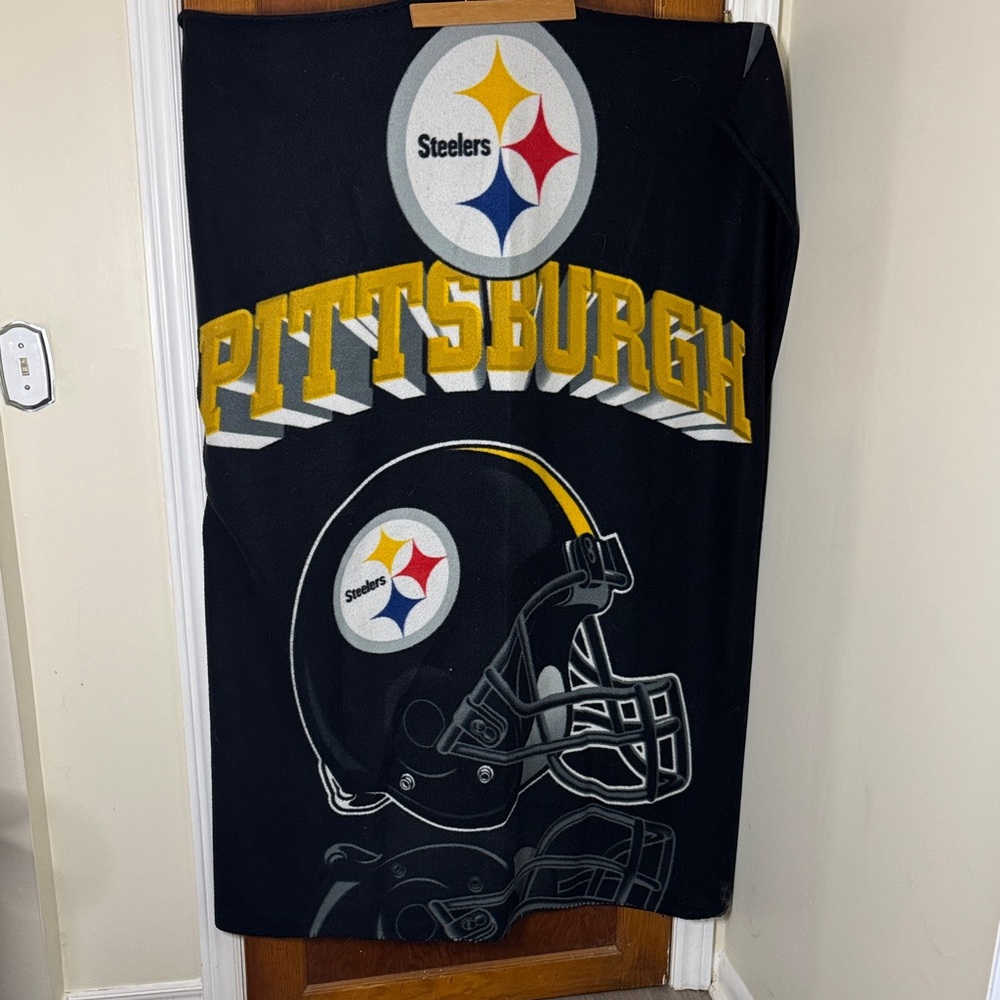 Northwest Pittsburgh Steelers Black and Gold Throw Blanket